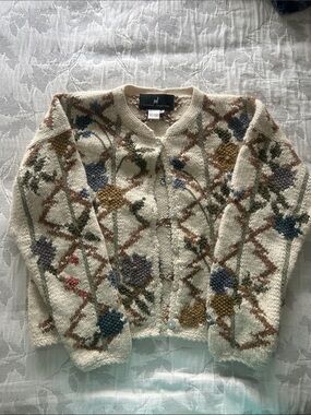 Peruvian Connection 100% alpaca  Cardigan Sweater